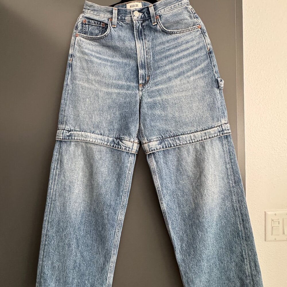 AGOLDE  Blue Risha Jeans  Wide-leg non-stretch denim jeans